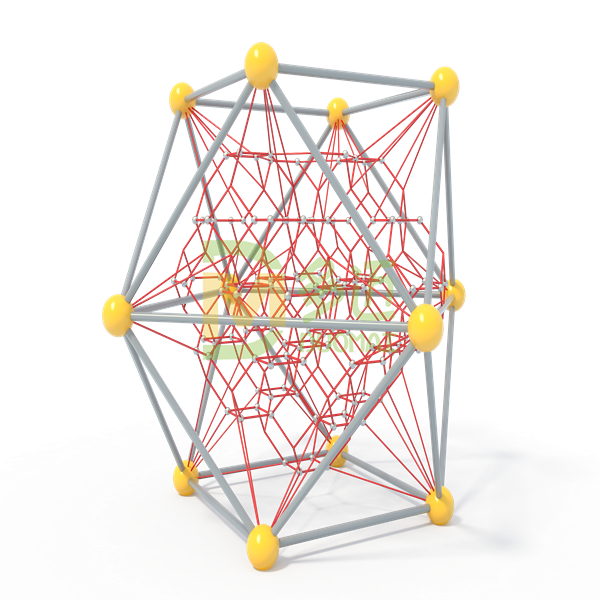 公园幼儿攀爬绳网设施