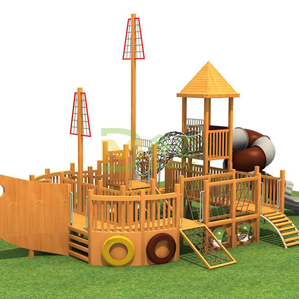 小区木制儿童游乐设施