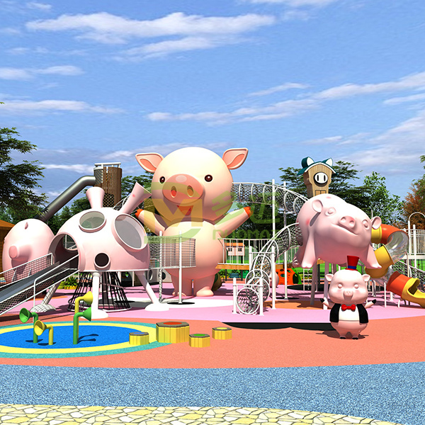 户外景区猪猪儿童乐园